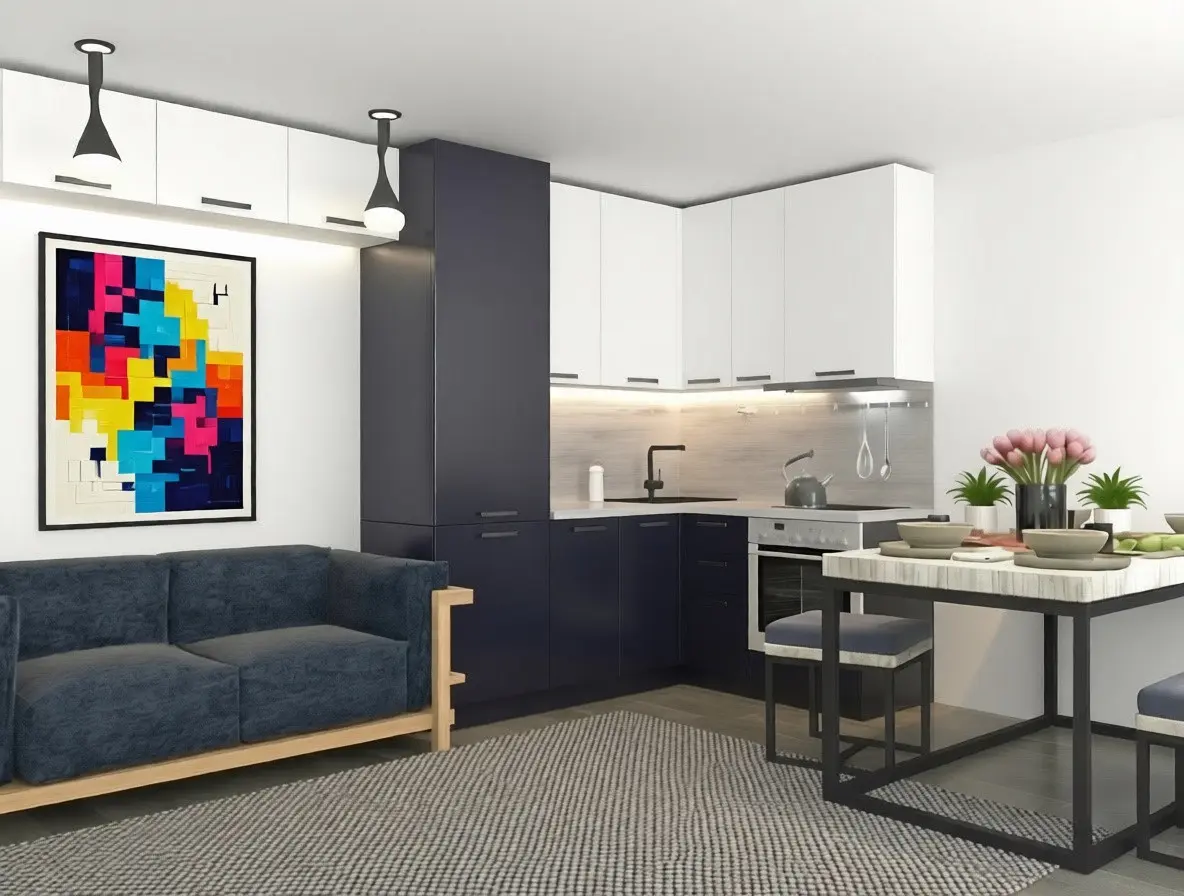 Кухня «Океания Фон Айсберг 2050х1550» Кухня «Океания Фон Айсберг 2050х1550»